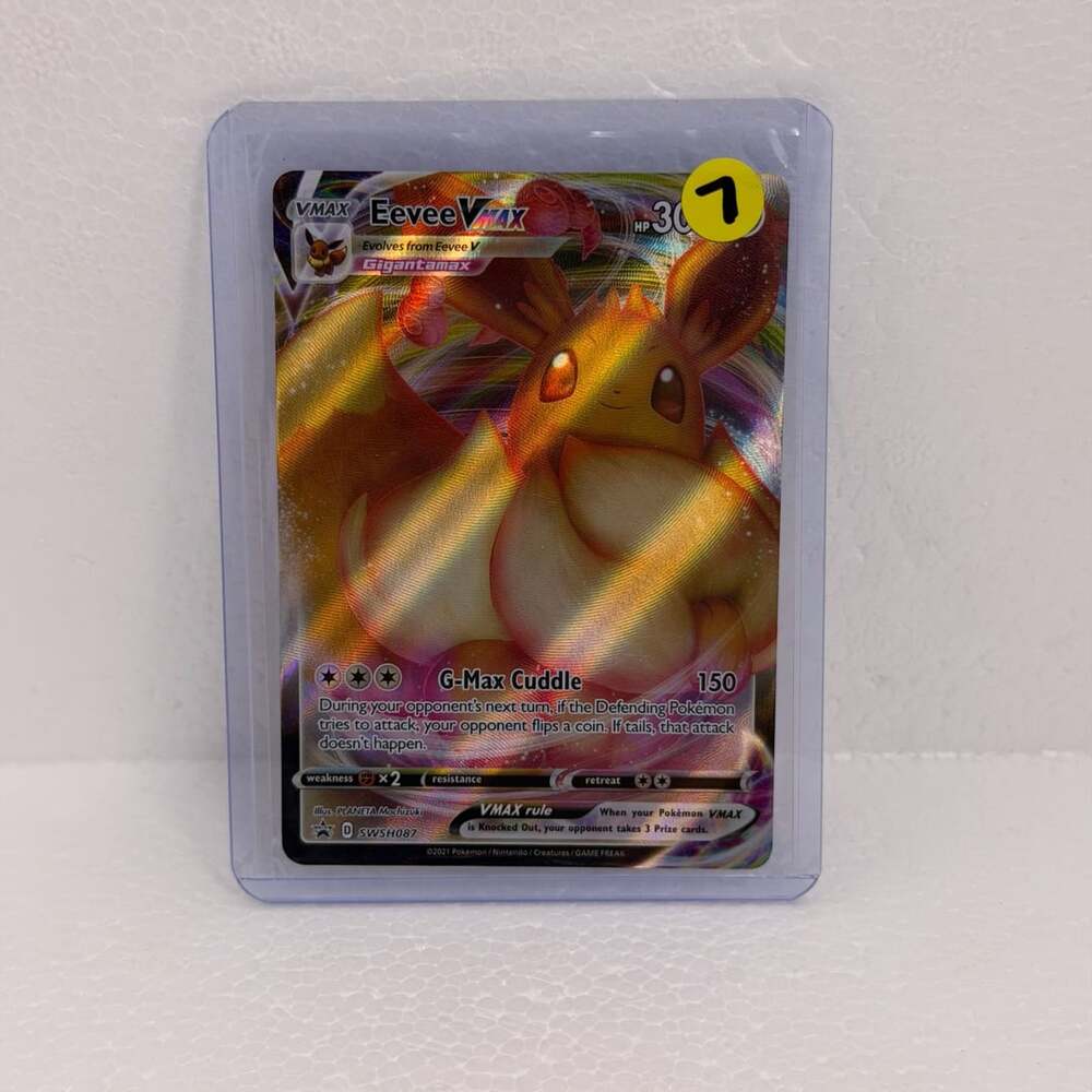 Pokémon Eevee Vmax SWSH087 Black Star Promo Full Art Card